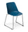 Eden Max Sled Meeting or Cafe Chair Classic Blue / Black ED-MXSLDBLK-BLU