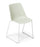 Eden Max Sled Meeting or Cafe Chair Plumice / White ED-MXSLDBLK-PUM