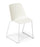 Eden Max Sled Meeting or Cafe Chair White / White ED-MXSLDWHT-WHT
