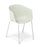Eden Max Tub 4-Leg Meeting or Cafe Chair Pumice / White ED-MXTBLGWHT-PUM