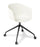 Eden Max Tub 4-Star Swivel Meeting or Cafe Chair White / Black ED-MXTBSTRWHT-WHT