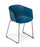 Eden Max Tub Sled Meeting or Cafe Chair Classic Blue / Black ED-MXTBSLDBLK-BLU