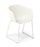 Eden Max Tub Sled Meeting or Cafe Chair White / White ED-MXTBSLDWHT-WHT