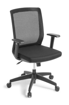 Eden Media Boardroom Synchro Highback Meeting Chair, Standard Black ED-MDABRD-BLK-PRO