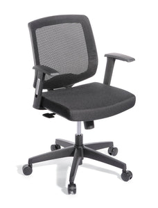 Eden Media Meeting Synchro Midback Meeting Chair None / Standard Black ED-MDAMTG-BLK