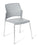 Eden Punch 4-Leg Community Chair Smoke / Chrome ED-PNCHLGCHR-SMK