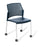 Eden Punch 4-Leg on Castors Community Chair Navy / Chrome ED-PNCHLGCSTRCHR-NAV