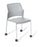 Eden Punch 4-Leg on Castors Community Chair Smoke / Chrome ED-PNCHLGCSTRCHR-SMK