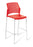 Eden Punch Bar Stool Community Chair Red / Chrome ED-PNCHBRCHR-RED