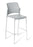 Eden Punch Bar Stool Community Chair Smoke / Chrome ED-PNCHBRCHR-SMK