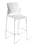 Eden Punch Bar Stool Community Chair White / Chrome ED-PNCHBRCHR-WHT