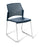 Eden Punch Sled Community Chair Navy / Chrome ED-PNCHSLDCHR-NAV