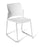 Eden Punch Sled Community Chair White / Chrome ED-PNCHSLDCHR-WHT