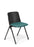 Eden Scout 4-Leg Cafe & Meeting Chair Polypropylene Black Frame with Seat Upholstered in Keylargo Atlantic Fabric ED-SCOUTLEGBLK-KEYANTL
