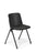 Eden Scout 4-Leg Cafe & Meeting Chair Polypropylene Black Frame with Seat Upholstered in Keylargo Ebony Fabric ED-SCOUTLEGBLK-KEYEBONY