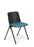Eden Scout 4-Leg Cafe & Meeting Chair Polypropylene Black Frame with Seat Upholstered in Keylargo Ocean Fabric ED-SCOUTLEGBLK-KEYOCEAN