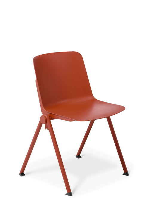 Eden Scout 4-Leg Cafe & Meeting Chair Polypropylene Rust Frame ED-SCOUTLEG-RST