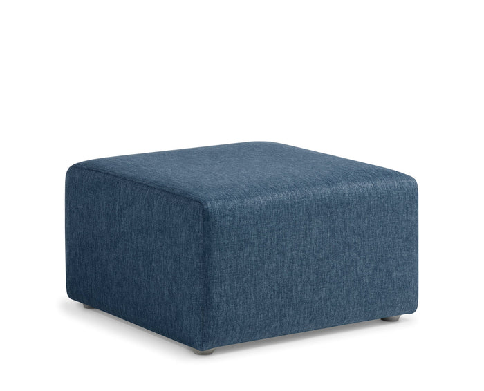 Eden Seattle Ottoman Modular Seating Keylargo Navy Fabric ED-SEAOTT-KEYNAV