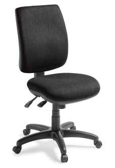 Eden Sport 3-lever Highback Ergonomic Office Chair Keylargo Ebony Fabric ED-SPRT350-KEYEBO