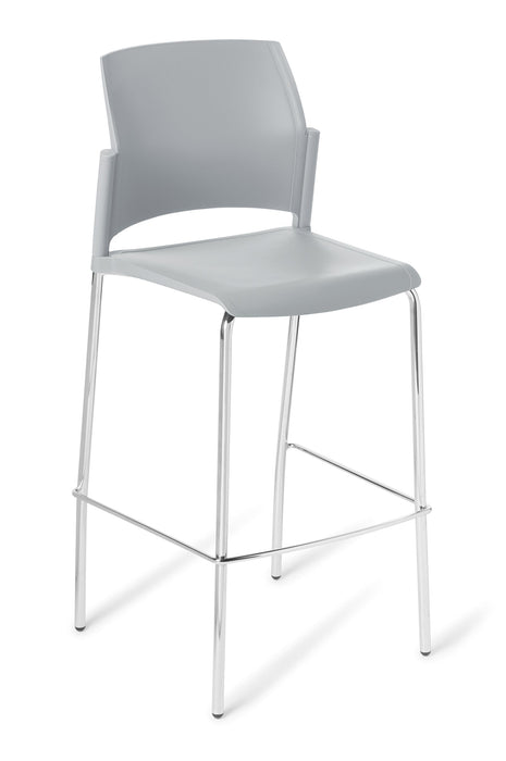 Eden Spring Bar Stool Chrome Community Chair