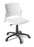 Eden Spring Swivel Community Chair White Shell ED-SPRSWL-WHT