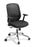 Eden Sprint with Polished Aluminium Base Task Mesh Chair - Standard Black Fabric Arms & Polished Aluminium Base ED-SPRINTARMSPAB-BLK