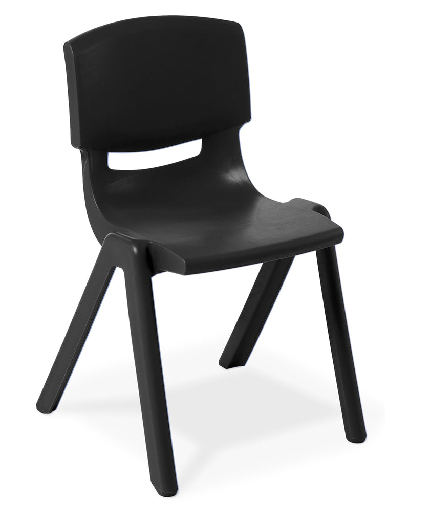 Eden Squad Community Stacking Chair, Black | Cafe Chairs — Discount Office