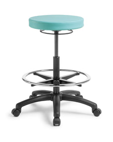 Eden Stitch HighLift Stool, Height Adjustable, High Gaslift with Footring, Charisma Frost Vinyl ED-STITCHHL-CHAFST