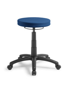 Eden Stitch MidLift Stool, Height Adjustable, Mid Height Gaslift, Charisma Ocean Vinyl ED-STITCHML-CHAOCN