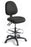 Eden Tag 2-lever Midback Ergonomic Chair with Highlift and Footring Keylargo Ebony Fabric ED-TAG240HL-KEYEBO