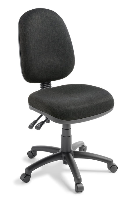 Eden Tag 3-lever High back Ergonomic Office Chair, Ebony Fabric ED-TAG350-KEYEBO-PRO