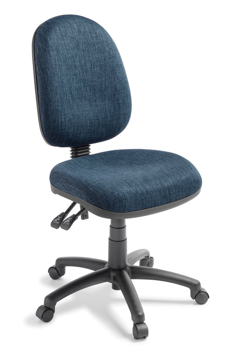 Eden Tag 3-lever High back Ergonomic Office Chair, Navy Fabric ED-TAG350-KEYNAV-PRO