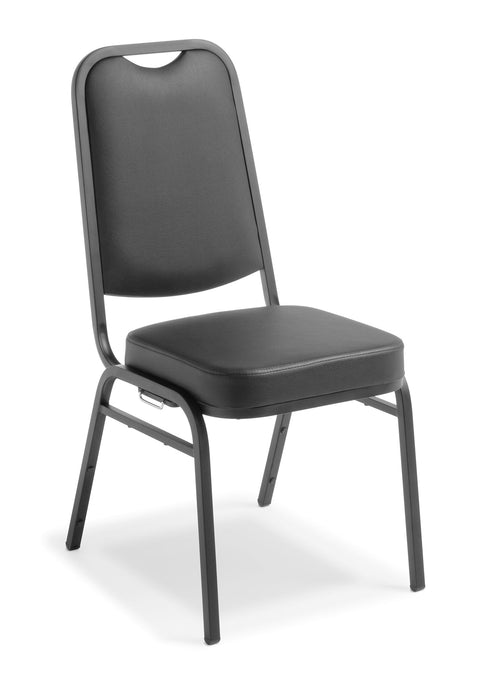 Eden Unite Community Chair Black Vinyl Upholstery ED-UNITE-BLK