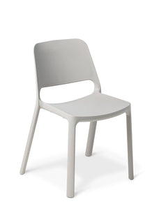 Eden Zero Café Indoor & Outdoor Chair, Stacking, Stone ED-ZEROCHAIR-STONE