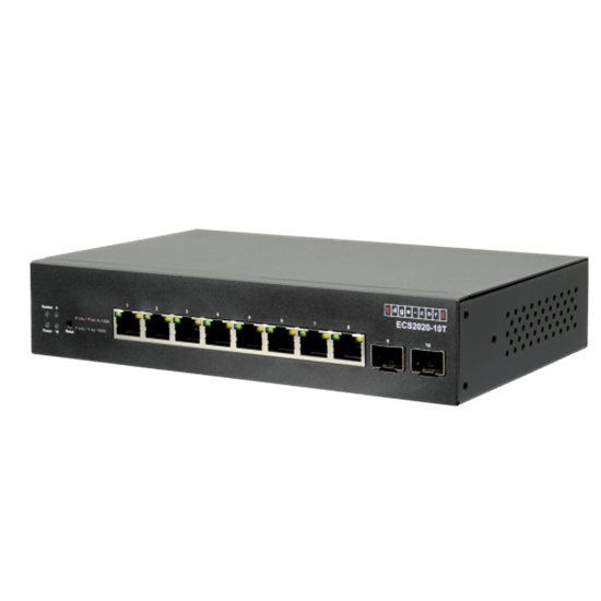EDGECORE 10 Port Gigabit Web-Smart Ethernet Switch. 2 SFP & 8 RJ-45 ports. IGMP/MLP Snooping 4K VLAN. DDOS protection. Energy Efficient. Automatic voice/ PROMO Win 1 of 9 $100 Prezzy Cards CDECS2020-10T