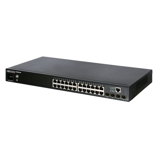 EDGECORE 24 Port Gigabit Managed L2+ Switch. 4x GE SFP Ports. 1x RJ45 Console port. Comprehensive Security, Advanced QoS, IPv6 Support, VPN, & VLAN. PROMO Win 1 of 9 $100 Prezzy Cards CDECS4100-28T