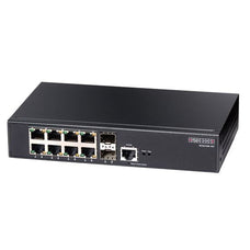 EDGECORE 8 Port (2 SFP & 8 RJ-45) Gigabit Web-Smart Pro Switch. 1x RJ45 Console port. Fanless design. External Power.  PROMO Win 1 of 9 $100 Prezzy Cards CDECS2100-10T