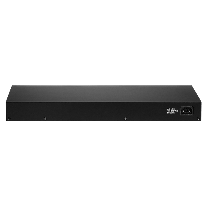 EDIMAX 24 Port Gigabit Long Range Web Smart Rack-mount Switch. With 4 SFP. Extended data delivery distance of up to 200m. Voice VLAN. DHCP Snooping. Array architecture. CDGS-5424G