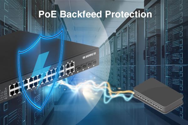 EDIMAX 28-Port Surveillance Long Range Gigabit PoE+ Web Smart Switch with 2 Gigabit RJ45 & 2 SFP Ports. Max Power Budget 400W. Supports PoE up to 200m. IEEE 802.3af/at PoE Compliant. IP Surveillance VLAN CDGS-5424PLCV3