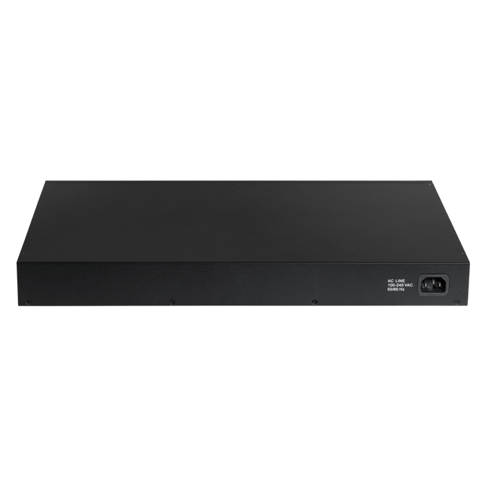 EDIMAX 28-Port Surveillance Long Range Gigabit PoE+ Web Smart Switch with 2 Gigabit RJ45 & 2 SFP Ports. Max Power Budget 400W. Supports PoE up to 200m. IEEE 802.3af/at PoE Compliant. IP Surveillance VLAN CDGS-5424PLCV3