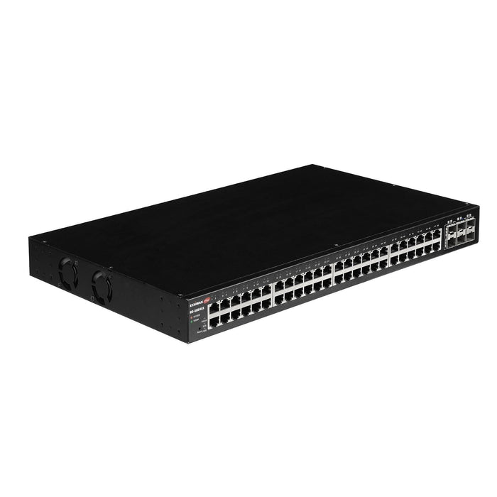 EDIMAX 54-Port Gigabit Web Smart Switch with 6x SFP+ 10G Ports 48x Ethernet Ports + 6 SFP+ 10G Uplink Ports. 216 Gbps Backplane Bandwidth. Alive Check, DHCP CDGS-5654LX