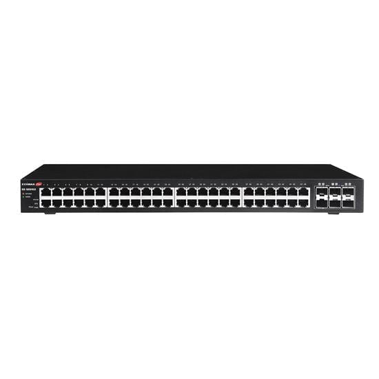 EDIMAX 54-Port Gigabit Web Smart Switch with 6x SFP+ 10G Ports 48x Ethernet Ports + 6 SFP+ 10G Uplink Ports. 216 Gbps Backplane Bandwidth. Alive Check, DHCP CDGS-5654LX