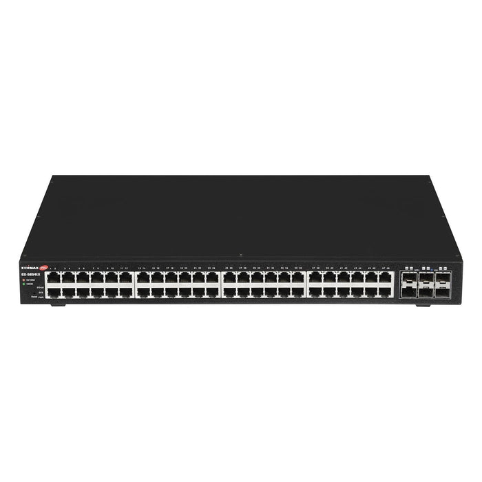 EDIMAX 54-Port Gigabit Web Smart Switch with 6x SFP+ 10G Ports 48x Ethernet Ports + 6 SFP+ 10G Uplink Ports. 216 Gbps Backplane Bandwidth. Alive Check, DHCP CDGS-5654LX
