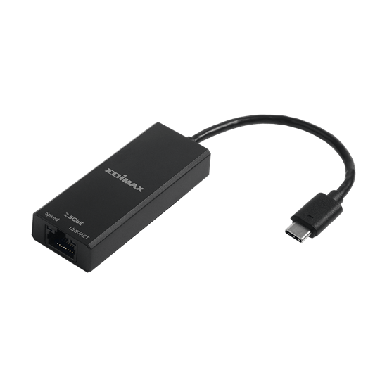 EDIMAX USB-C to 2.5 Gigabit Ethernet Adapter. Supports up to 2.5GbE Data Transfer. Portable Lightweight Design. LED Indicators. CDEU-4307V2