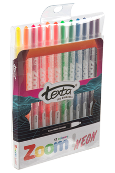 Texta Zoom Twistable Crayons Neon Pack of 12