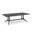 Eiffel Conference Table 2400mm x 1200mm, Black Frame, Black Woodgrain Top MG_EQPTBL2412B_BW