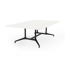 Eiffel Conference Table 2400mm x 1200mm - BLACK WOODGRAIN Top MG_EQPTBL2412B_BW