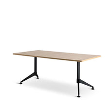 Eiffel Meeting Table 1800mm x 900mm, Black Frame, Autumn Oak Top MG_EQPTBL1875_B_AO