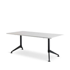 Eiffel Meeting Table 1800mm x 900mm, Black Frame, White Top MG_EQPTBL1875_B_W