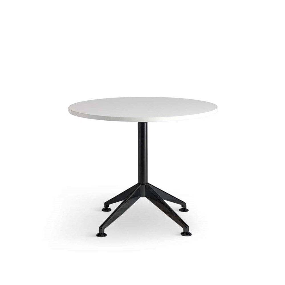 Eiffel Round Meeting Table 900mm White Top Desks — Discount Office